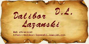 Dalibor Lazanski vizit kartica